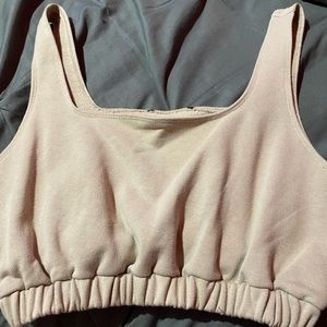 Cream colored crop top